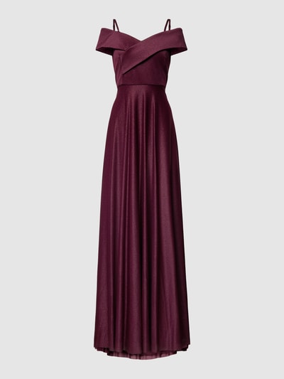 Christian Berg Cocktail Avondjurk in off shoulder-look Bordeaux - 2