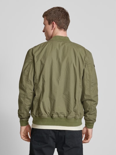 Superdry Bomberjack met strookzakken Olijfgroen - 5