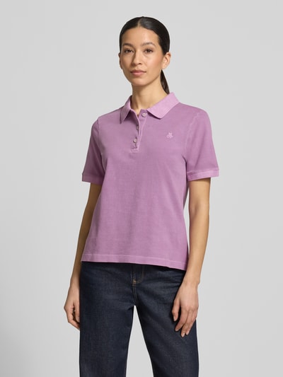 Marc O'Polo regular fit poloshirt van katoenmix Violet - 4
