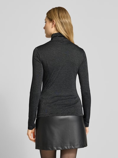 Vero Moda Slim Fit Turtleneck aus Viskose-Mix Modell 'LAVA GLITTER' Black 5