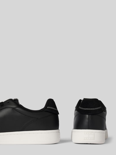 Tommy Jeans Low Top Sneaker aus Rindsleder Black 2