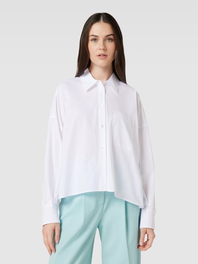 Drykorn Bluzka koszulowa z kieszenią na piersi model ‘NAMIDA’ Biały 4