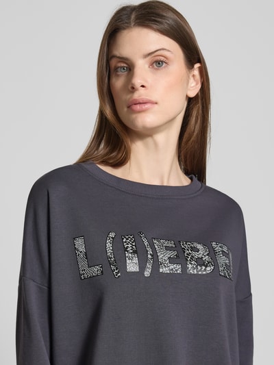 miss goodlife Relaxed fit sweatshirt met ronde hals Antraciet - 3
