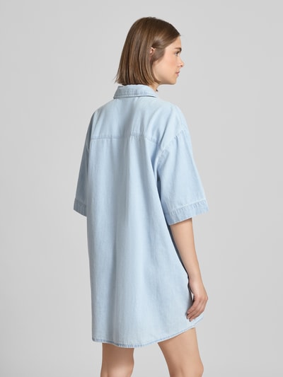 Noisy May Jeansjurk met borstzakken, model 'OREGON' Lichtblauw - 5
