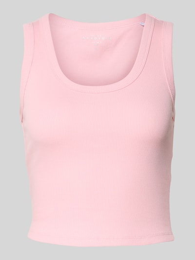 Produktfoto, Slim Fit Tank Top aus Baumwoll-Mix Modell 'EASY' von Only, Optik: Unifarben, U-Ausschnitt, breite Träger, Feinripp-Struktur