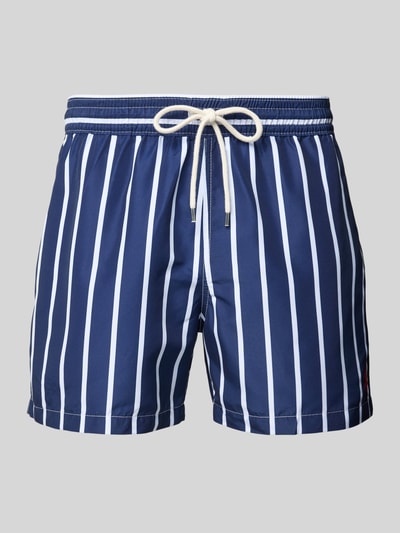Polo Ralph Lauren Relaxed Fit Badeshorts mit Tunnelzug Modell 'TRAVELER' Marine 1
