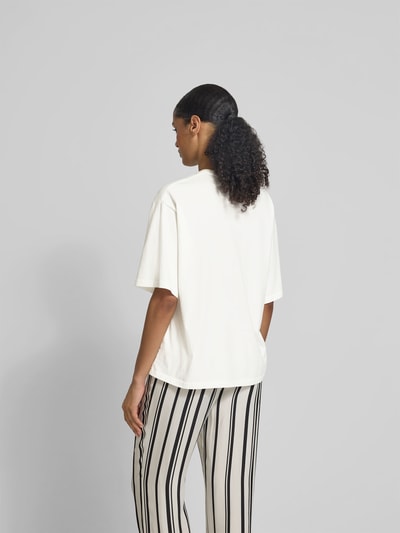 Anine Bing Oversized T-Shirt mit Label-Print Weiss 5