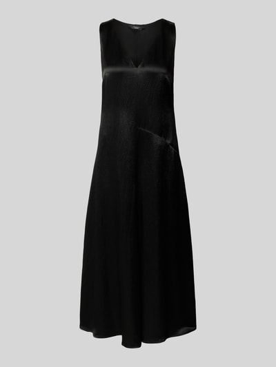 Weekend Max Mara Midikleid mit V-Ausschnitt Modell 'CIMA' Black 2