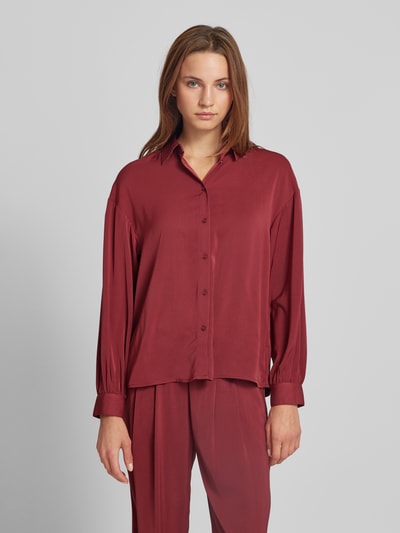 B.Young Regular fit overhemdblouse met overhemdkraag, model 'Idona' Bordeaux - 4