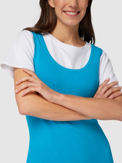 Drykorn Midi-jurk met brede bandjes, model 'SEVERE' Oceaanblauw - 3
