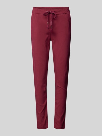 ZABAIONE Sweatpants met deelnaden Rood - 2