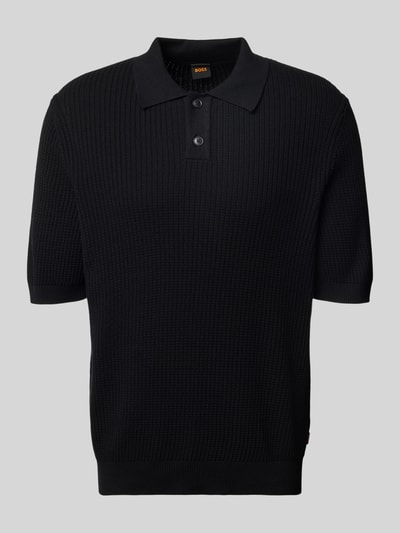 BOSS Orange Relaxed Fit Poloshirt aus Baumwoll-Kapok-Mix Black 2
