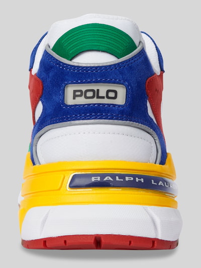 Produktfoto, Low Top Sneaker aus echtem Leder von Polo Ralph Lauren, mehrfarbig, glattes und strukturiertes Veloursleder, Label-Prägung auf strukturiertem Sohlenbereich