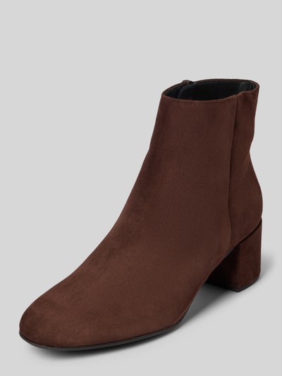 Högl Enkellaarsjes van leer met blokhak Beige - 1