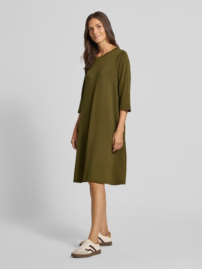 Soyaconcept Sukienka o długości do kolan z okrągłym dekoltem model ‘BANU’ Oliwkowy 1