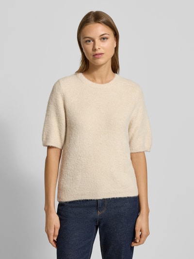 OPUS PANTS Gebreide pullover met 1/2-mouwen, model 'Pumba' Zand - 4