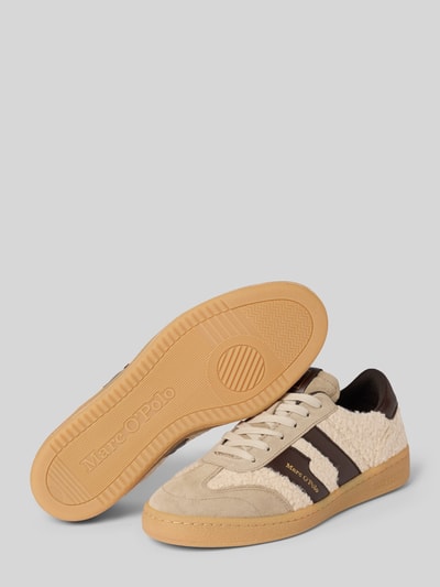 Marc O'Polo Sneakersy niskie z mieszanki skóry Beżowy 4