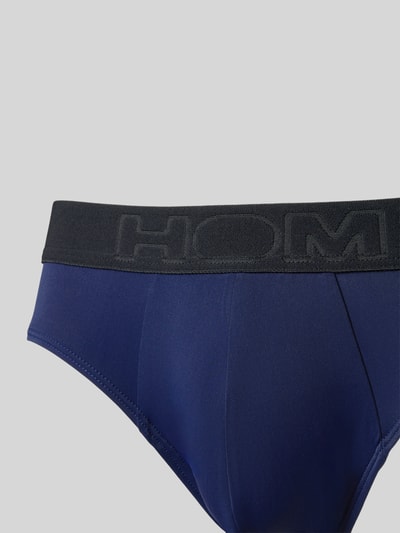 HOM Slip met label in band Marineblauw - 2