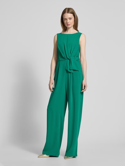 Christian Berg Cocktail Jumpsuit met knoopdetail Grasgroen - 4
