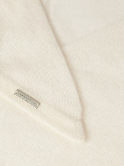 Seeberger Schal aus reinem Kaschmir mit Label-Detail Offwhite 2