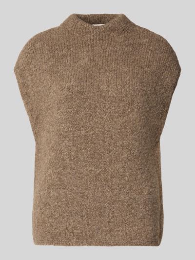 Milano Italy Pullunder mit Stehkragen Sand 2