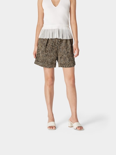 Iro High Waist Shorts Khaki 4