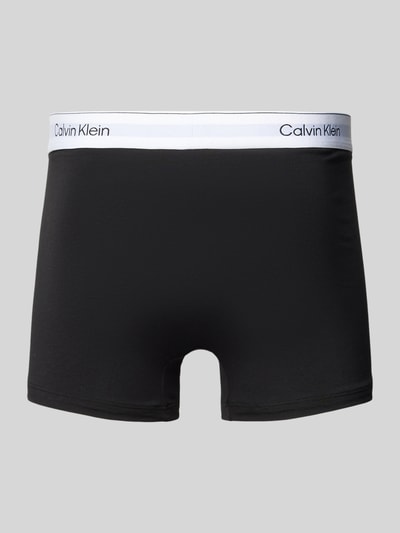 Calvin Klein Underwear Trunks mit Logo-Stitching Modell 'Relaxed' im 3er Pack Black 3