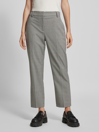 Tommy Hilfiger Slim fit straight leg culotte met glencheck-motief Lichtgrijs - 4