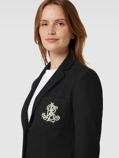 Lauren Ralph Lauren Blazer met labeldetail, model 'ANFISA' Zwart - 3