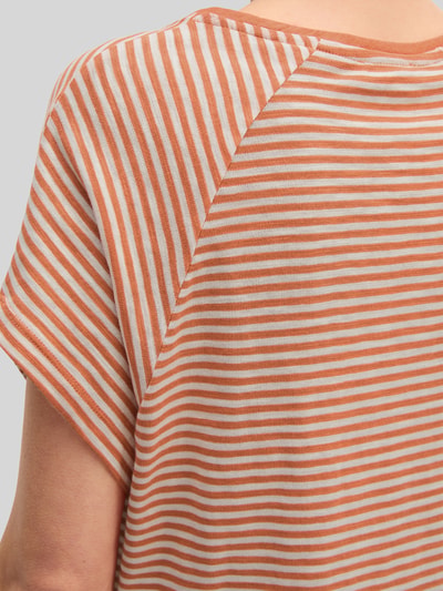 Marc O'Polo t-shirt o kroju relaxed fit z czystej bawełny Pomarańczowy 3