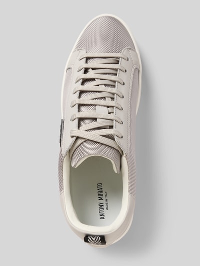 Antony Morato Ledersneaker mit Label-Applikation Hellgrau 3