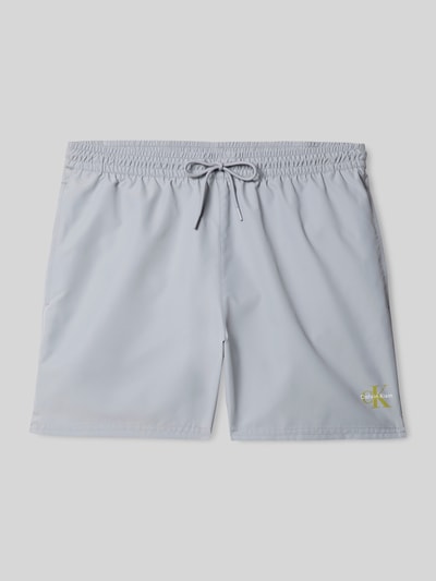 Calvin Klein Underwear Badeshorts mit Logo Detail Dunkelgrau 2