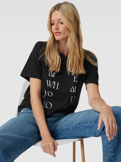 Marc O'Polo T-Shirt mit Statement-Print Black 3