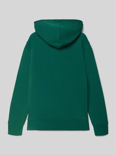 CHAMPION Hoodie met labelstitching en kangoeroezak Donkergroen - 3