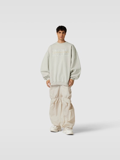 VETEMENTS Oversized Sweatshirt mit Label-Detail Offwhite 1