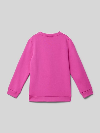 Lacoste Sweatshirt mit Label-Stitching Fuchsia 3