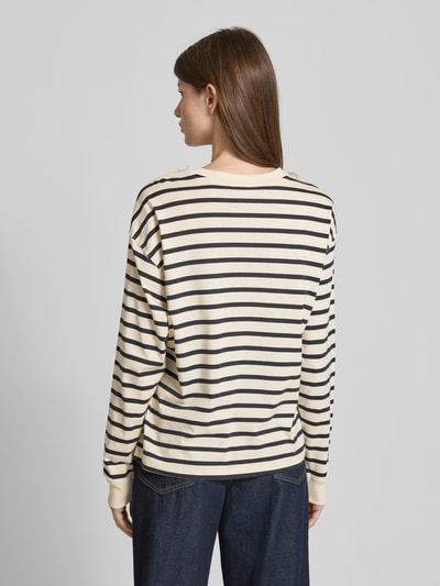 Jake*s Casual Longsleeve mit Rundhalsausschnitt Ecru 5