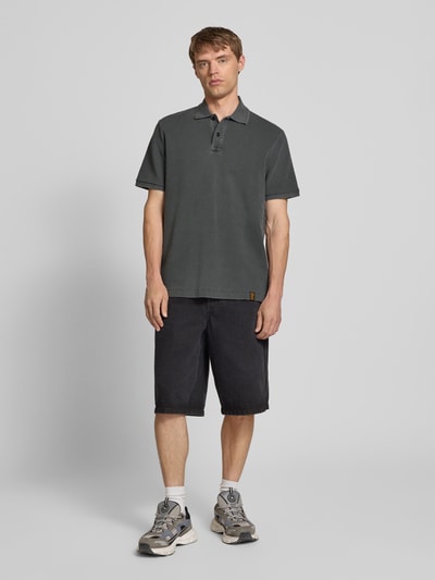 G-Star Raw Poloshirt met structuurpatroon Antraciet - 1