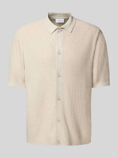 Lindbergh Freizeithemd mit Knopfleiste Offwhite 2