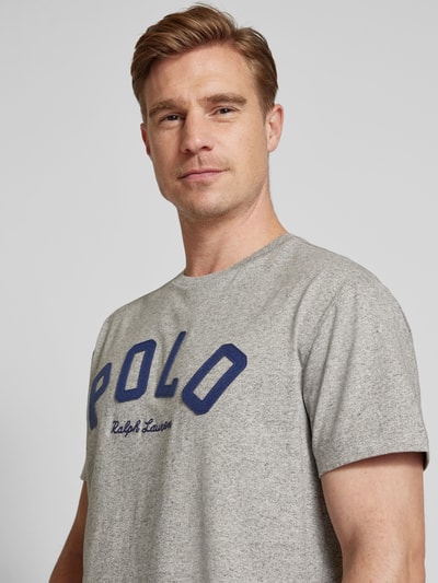 Polo Ralph Lauren T-shirt z detalem z logo Jasnoszary 3