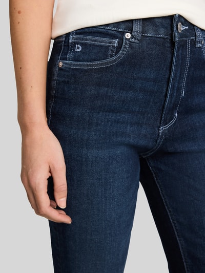 Tom Tailor Denim Bootcut Jeans aus Baumwoll-Mix im 5-Pocket-Design Dunkelblau 3