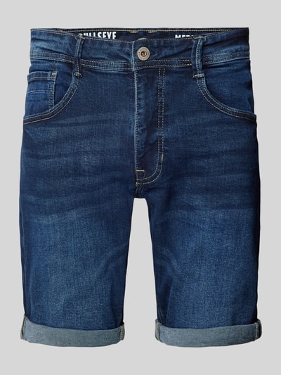 Petrol Korte regular fit jeans in 5-pocketmodel, model 'BULLSEYE' Marineblauw - 2