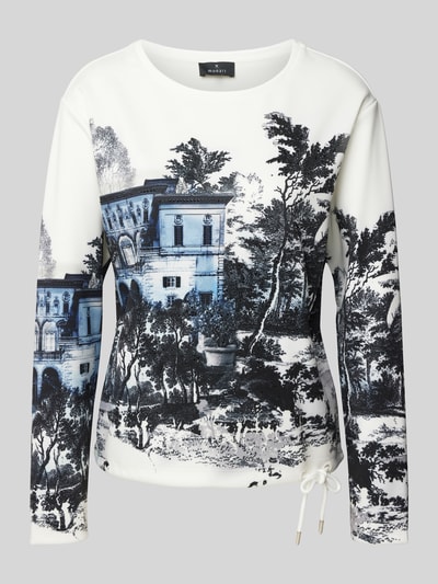 monari Sweatshirt mit Tunnelzug Offwhite 2