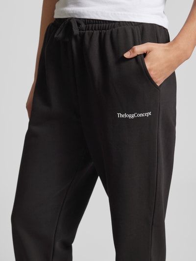 TheJoggConcept Sweatpants mit Label-Print Modell 'JCSAJA' Black 3