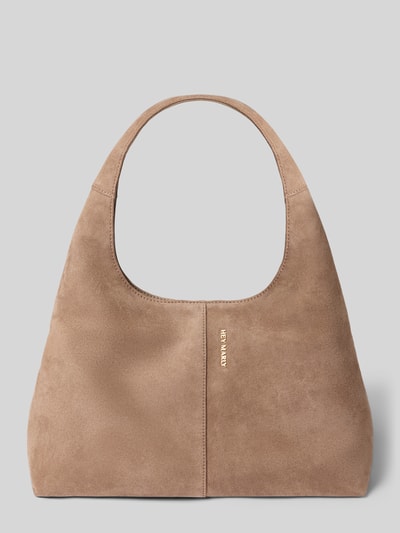Produktfoto, Handtasche aus Kalbsleder-Mix Modell 'Alltime Lover' von Hey Marly in Velours-Optik, Logo-Detail, beige, Größe 1