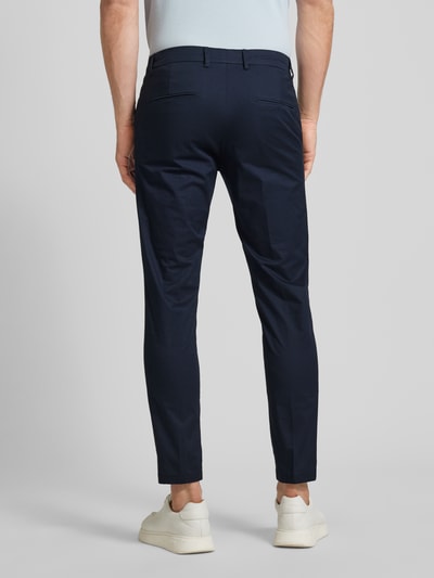 Drykorn Broek in effen design, model 'Ajend' Marineblauw - 5