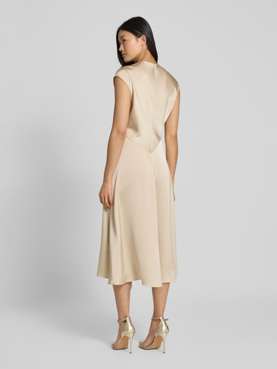 MAX&Co. Midi-jurk met kapmouwen, model 'LEGUME' Zand - 5