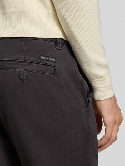 Marc O'Polo Shaped fit chino van katoenmix, model 'STIG' Grafiet - 3