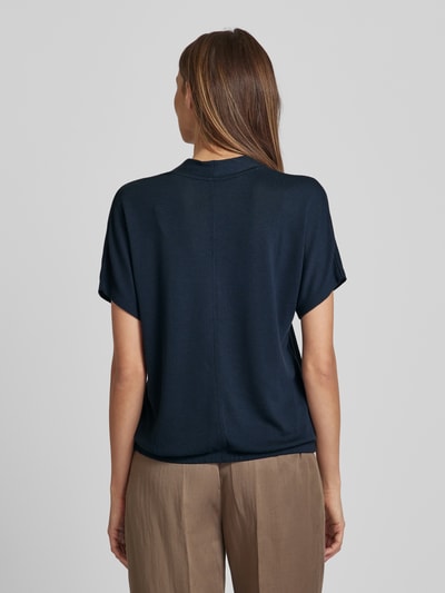 OPUS T-shirt met V-hals, model 'Sagie' Marineblauw - 5