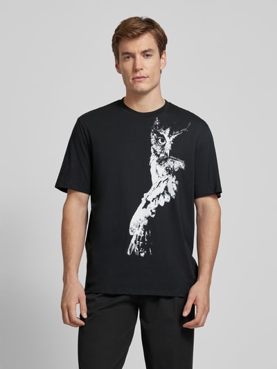 ARMANI EXCHANGE T-Shirt mit Motiv-Print Black 4